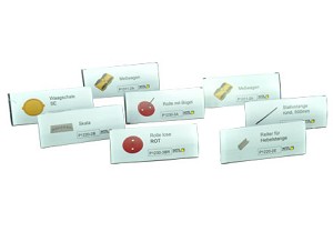Etiketten met houdertjes, 30 x 75 mm