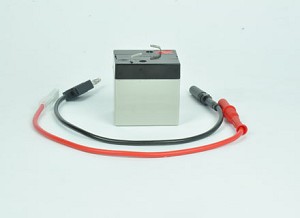 Batterij (oplaadbaar), 6 V / 1 Ah, met 2 aansluitkabels