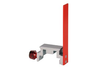 Glijzadel met metaalstrip voor tellerfunctie