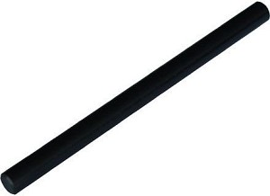 Plastic staaf, 150 x 10 mm, met gat