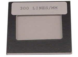 Diffractie tralie, 300 lijnen/mm